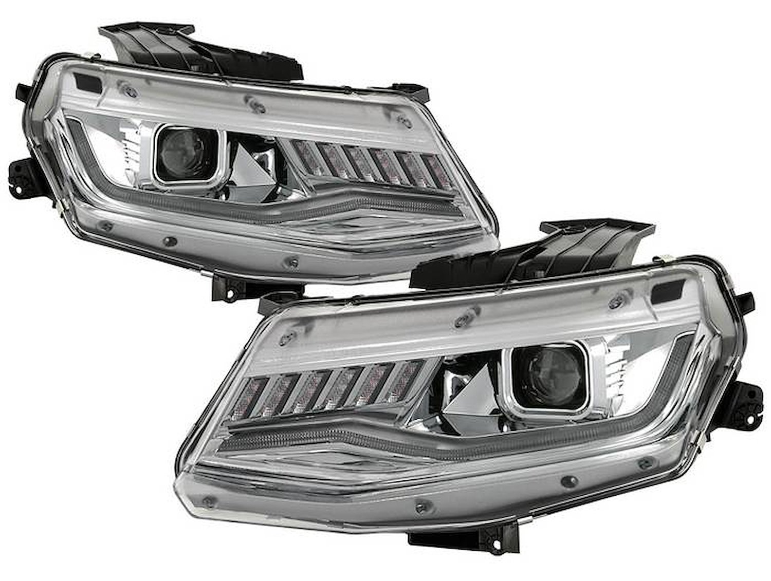 Signature Series Halogen Projector Headlights 2016-2018 Chevy Camaro, Chrome