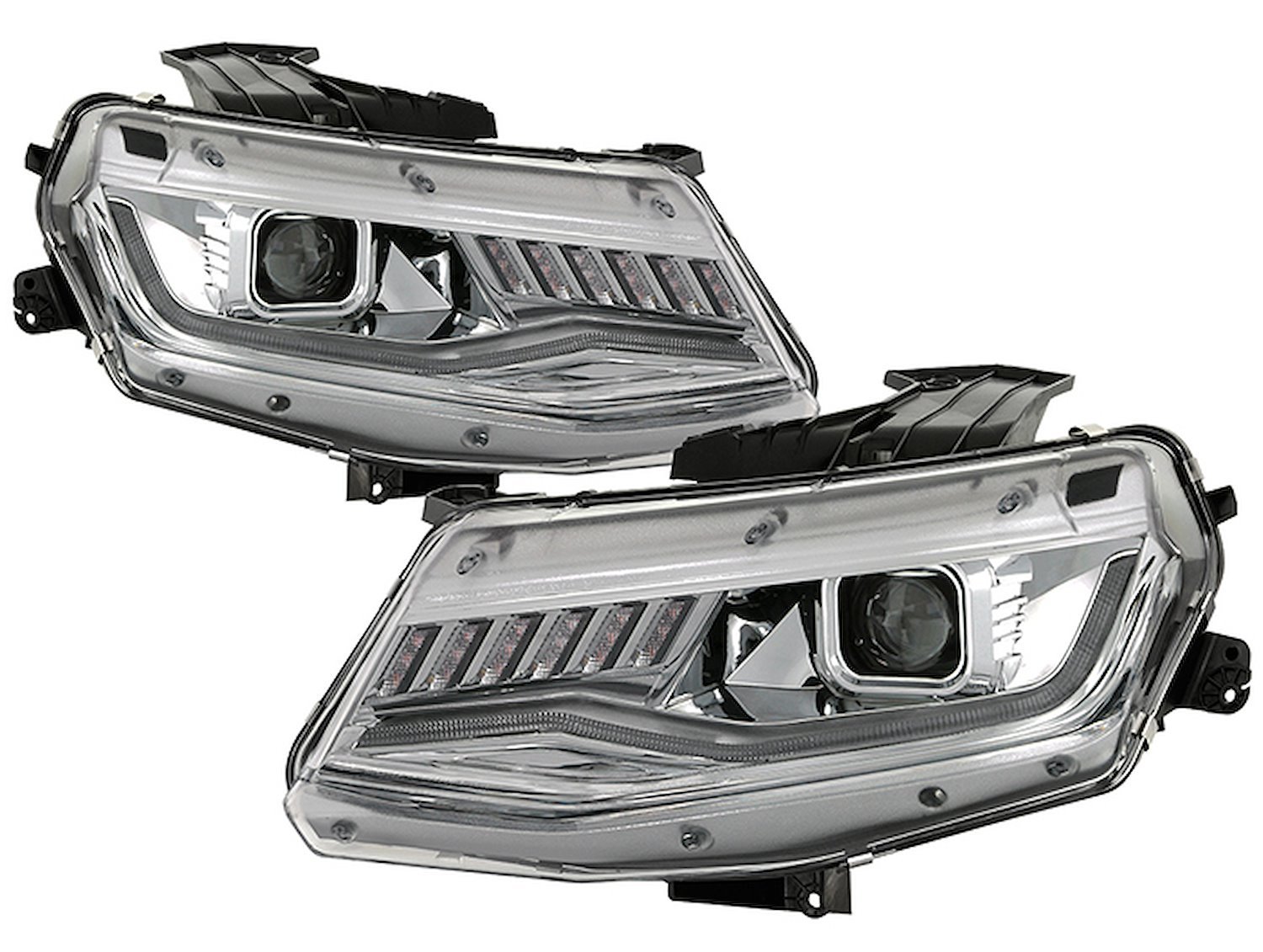 Signature Series HID Projector Headlights 2016-2018 Chevy Camaro, Chrome