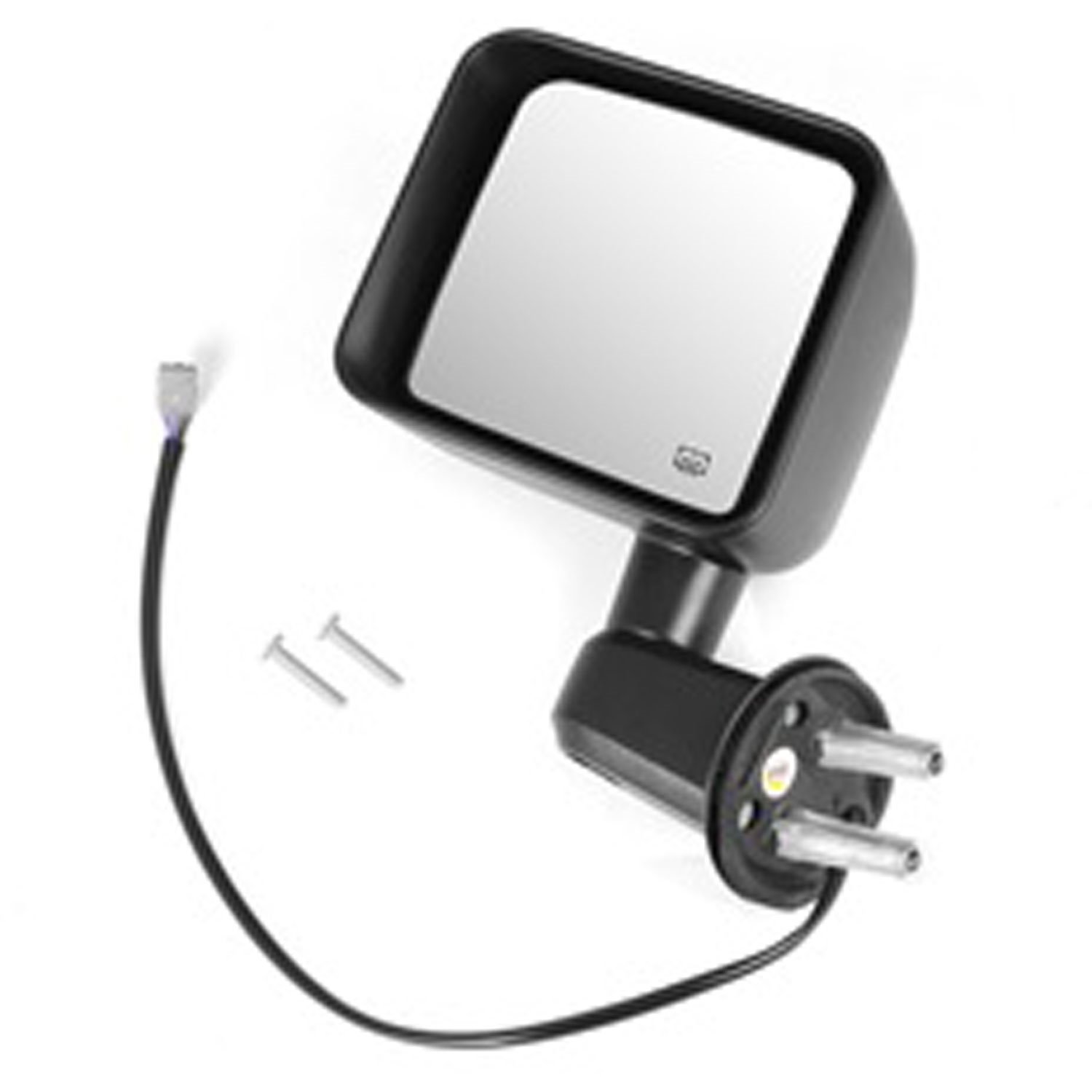 This black heated power mirror from Omix-ADA fits the left hand side on 11-13 Jeep Wrangler.