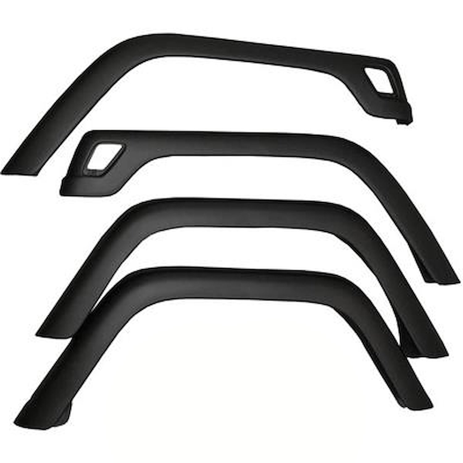 OE Style Fender Flare Kit for 1997-2006 Jeep TJ Wrangler and 2004-2006 Jeep LJ Wrangler Unlimited [4-Piece]