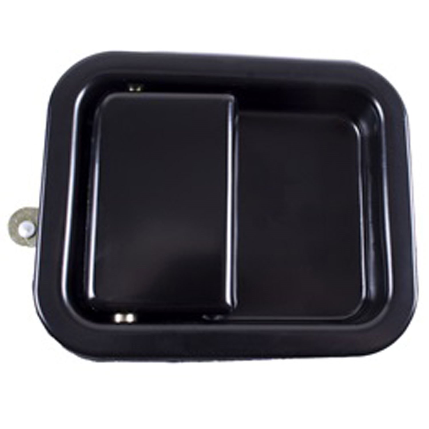 Black paddle-style door handle fits the right side of 81-86 Jeep CJ and 87-95 Wrangler. Also fits th