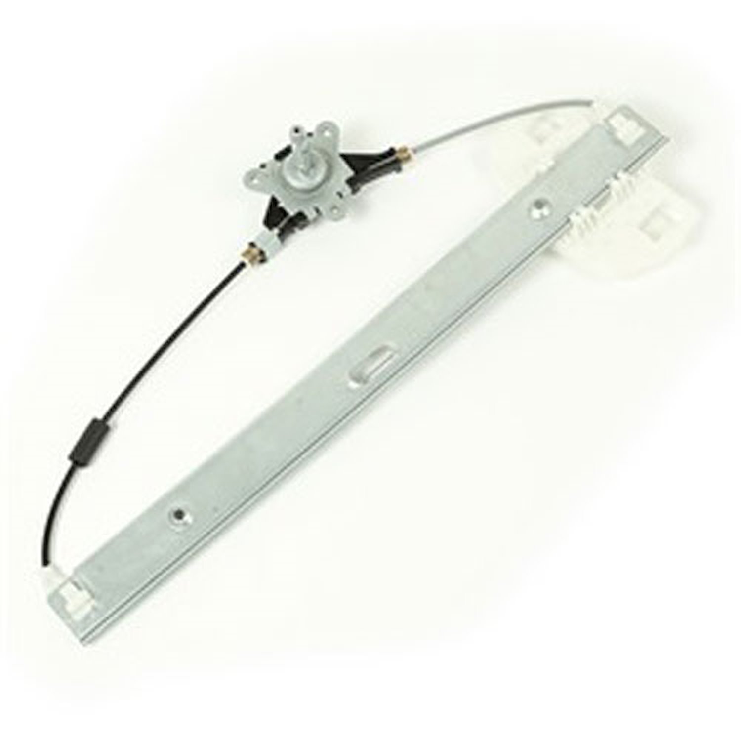 This right front manual window regulator from Omix-ADA fits 07-16 Jeep Wranglers with full doors.