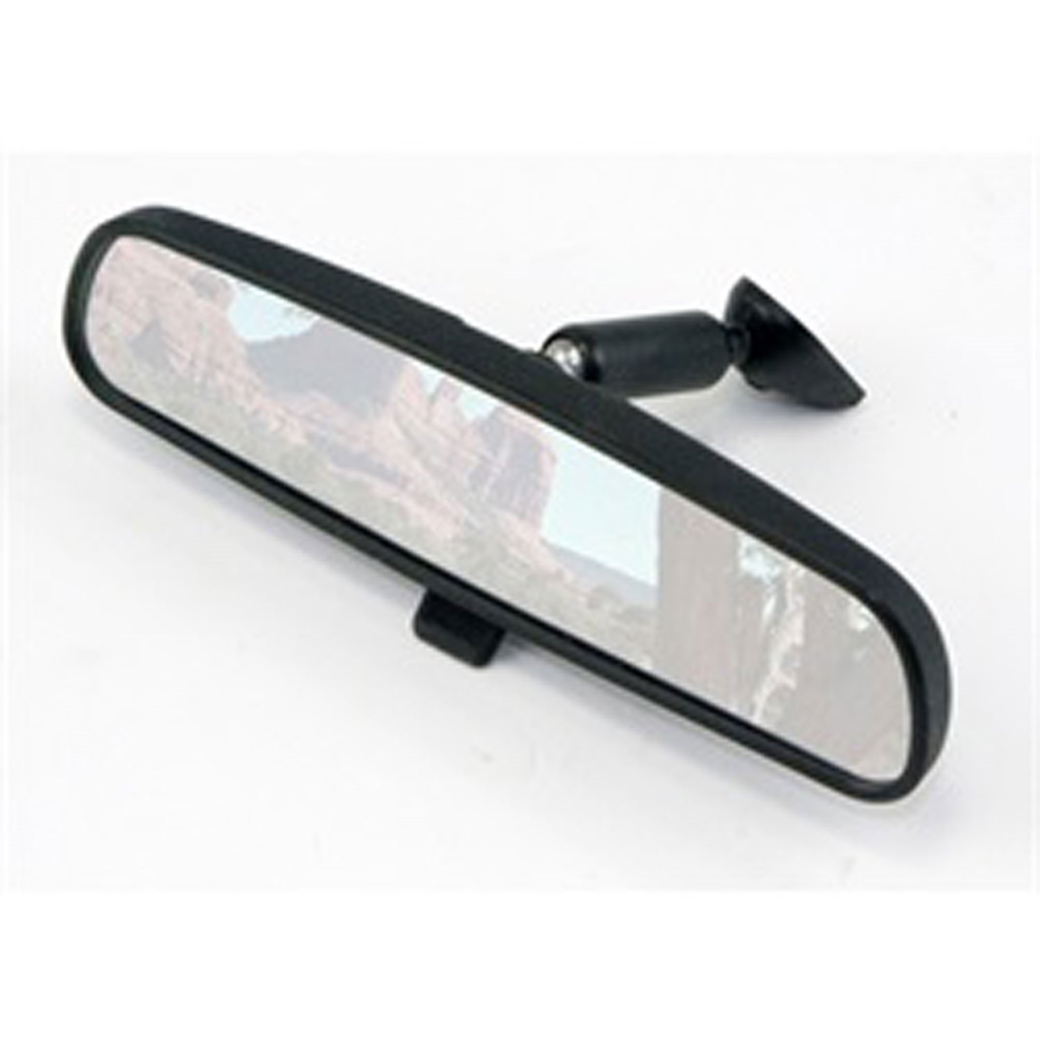 universal replacement rear view mirror from Omix-ADA attaches to button already on your windshield.