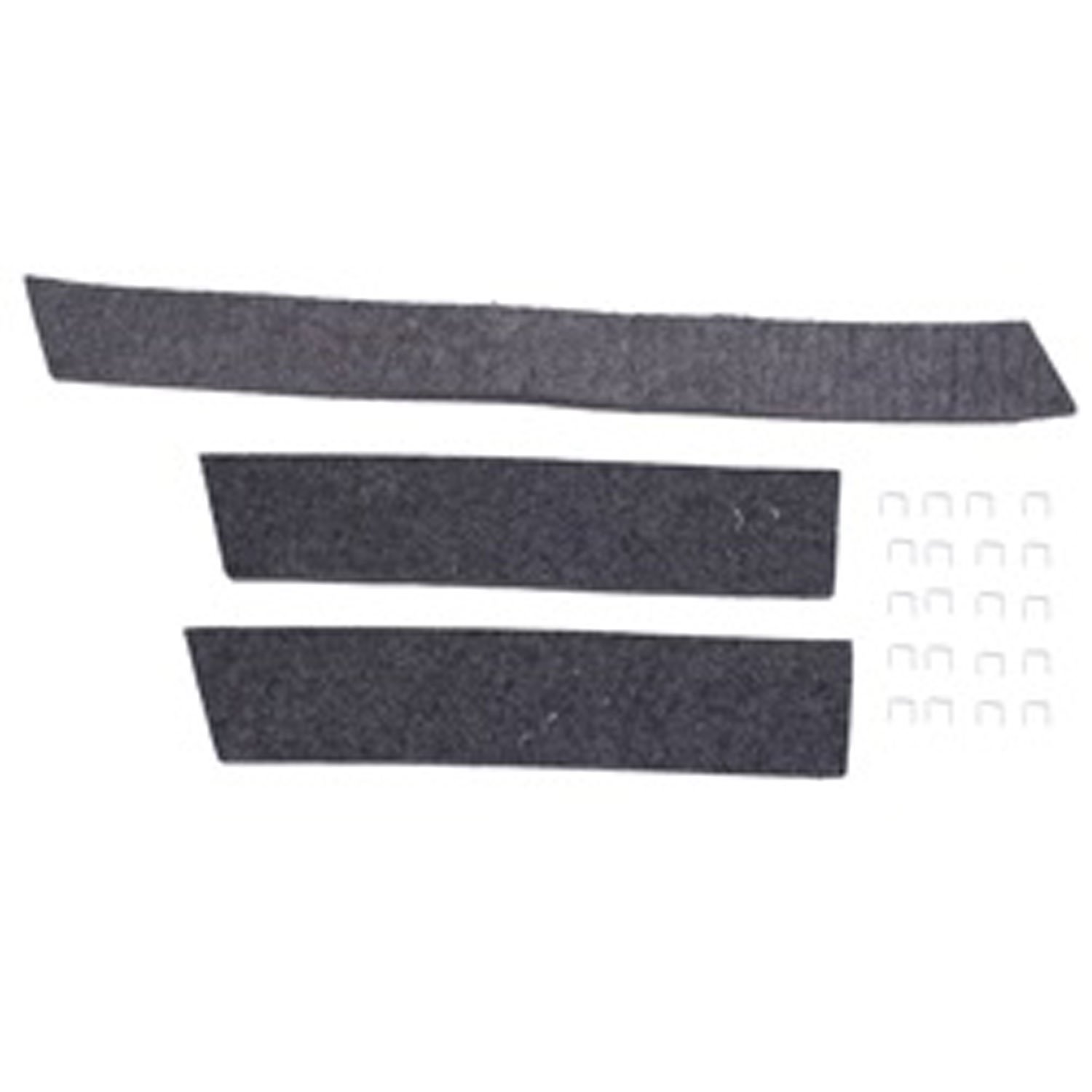 Radiator And Air Deflector Felt And Stapler Kit 41-45 MB and Ford GPW 45-49 CJ2A 48-53 CJ3A 50-52 M3