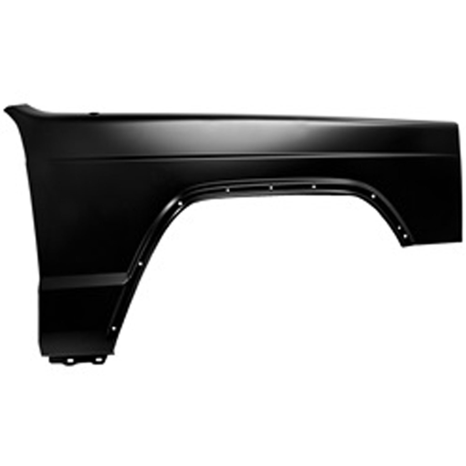 Replacement front fender from Omix-ADA, Fits right side on 97-01 Jeep Cherokee XJ