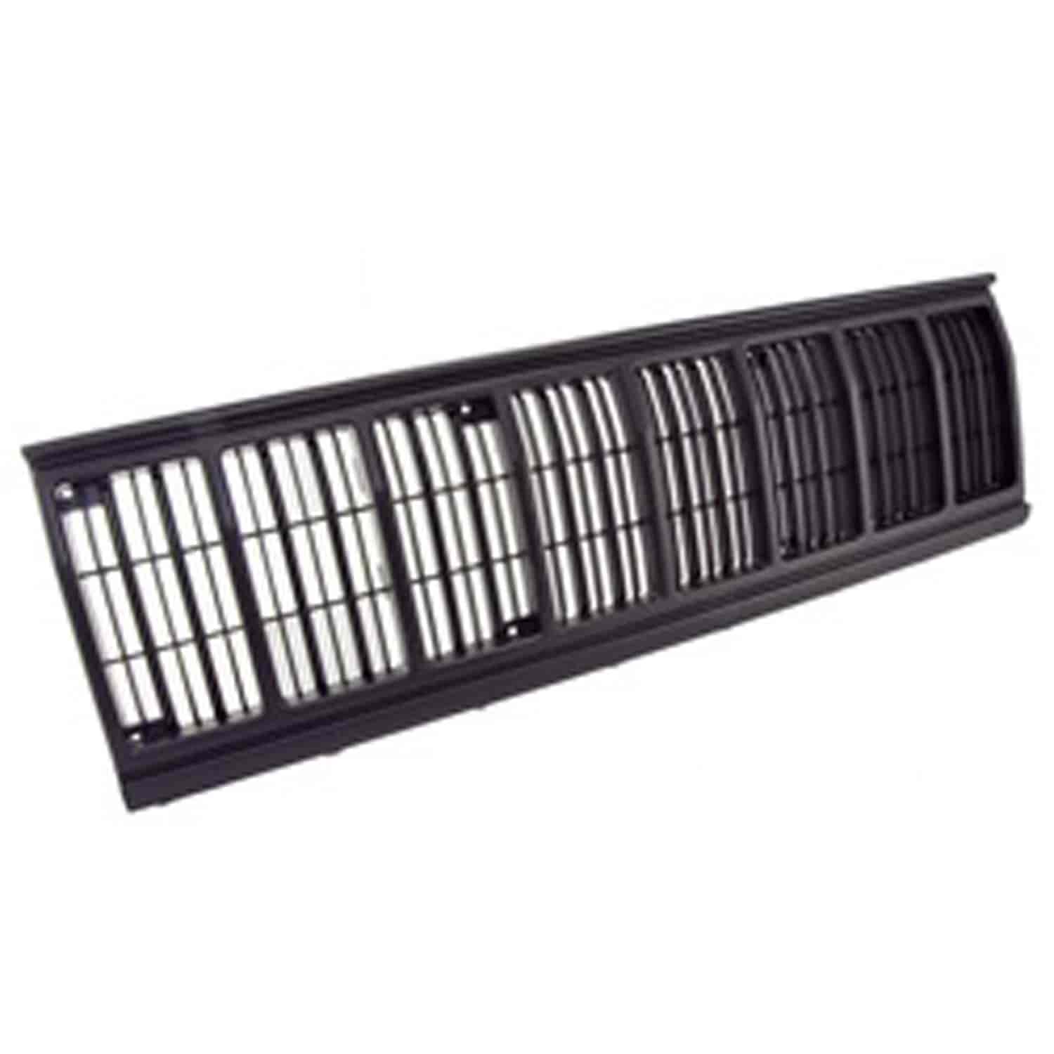 This black grille insert from Omix-ADA fits 93-96 Jeep Cherokee XJ.