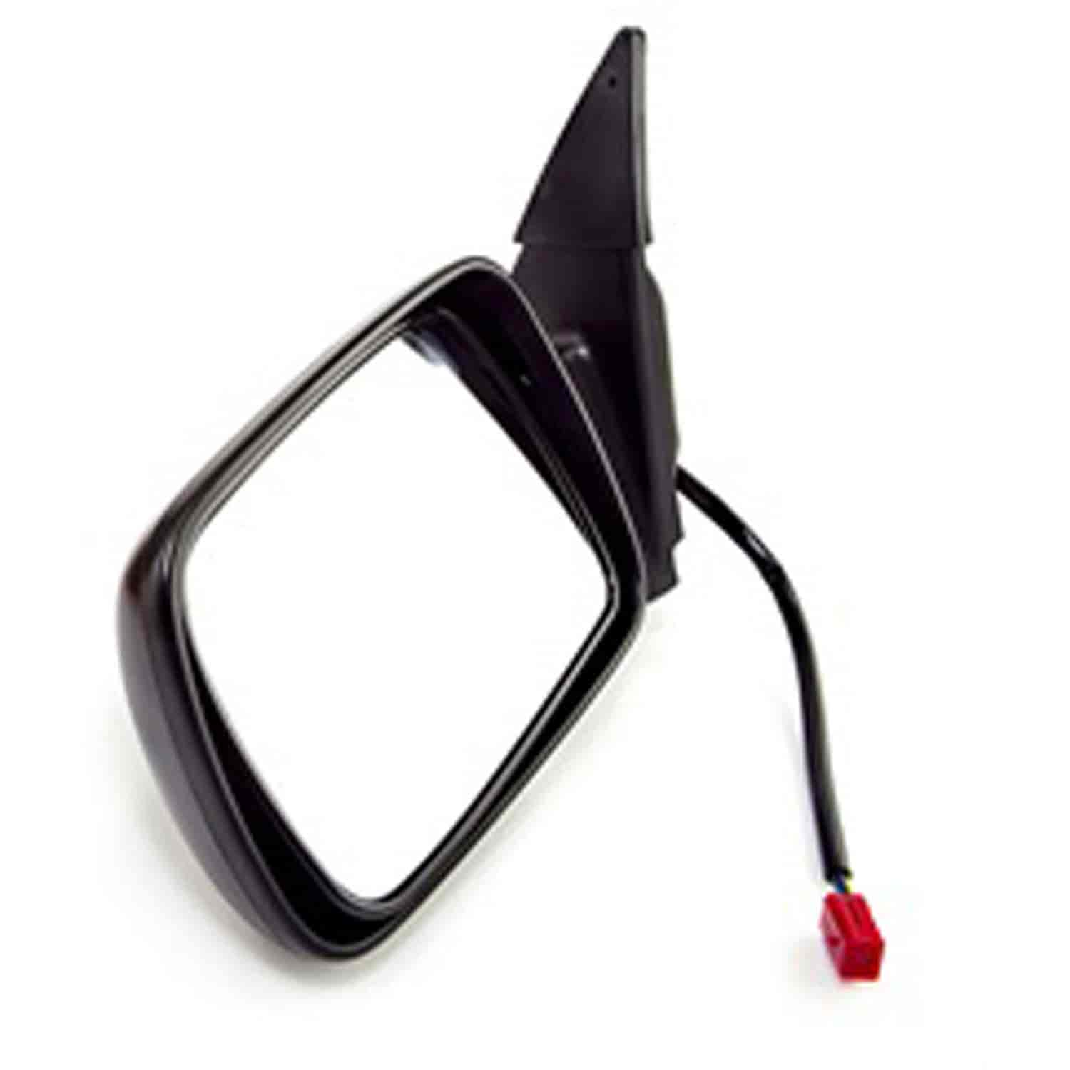This black folding power door mirror from Omix-ADA fits the left side of 93-95 Jeep Grand Cherokee ZJ.
