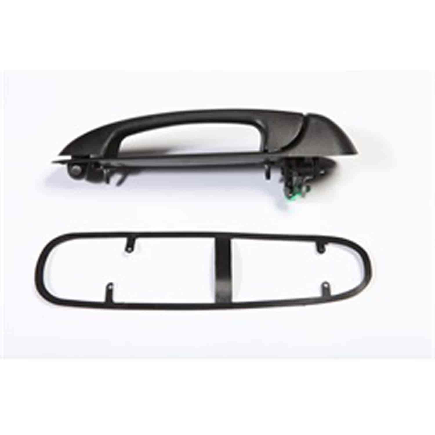 This black door handle from Omix-ADA fits the right rear door on 02-07 Jeep Liberty KJ.