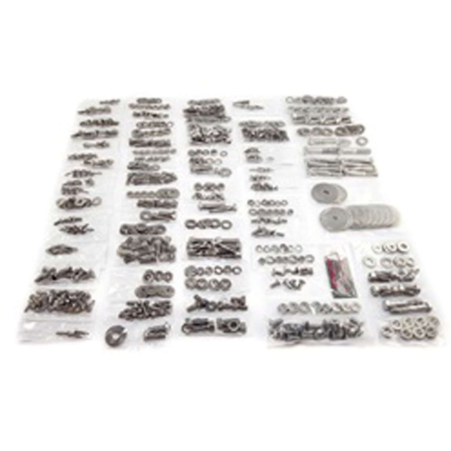 This 582 piece stainless steel body fastener kit from Omix-ADA gives you all the necessary fasteners