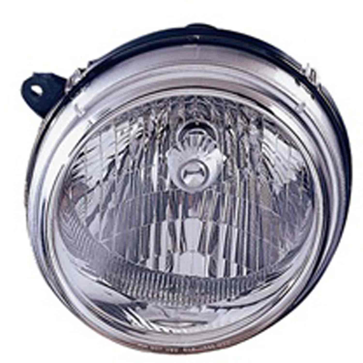 Replacement headlight assembly from Omix-ADA, Fits left side on 02-04 Jeep Liberty KJ built after November 06 2002.