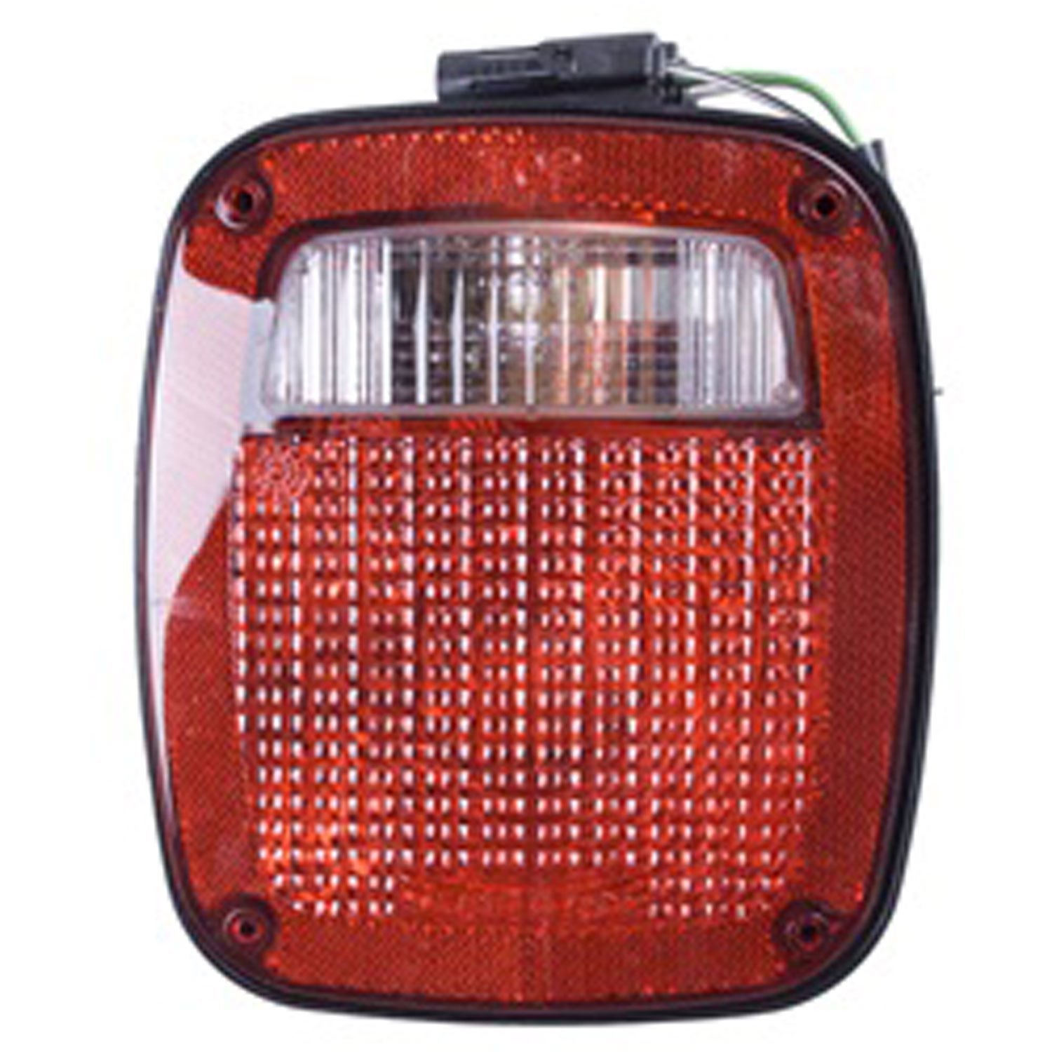 Replacement tail light assembly from Omix-ADA, Fits left side of 91-97 Jeep Wrangler