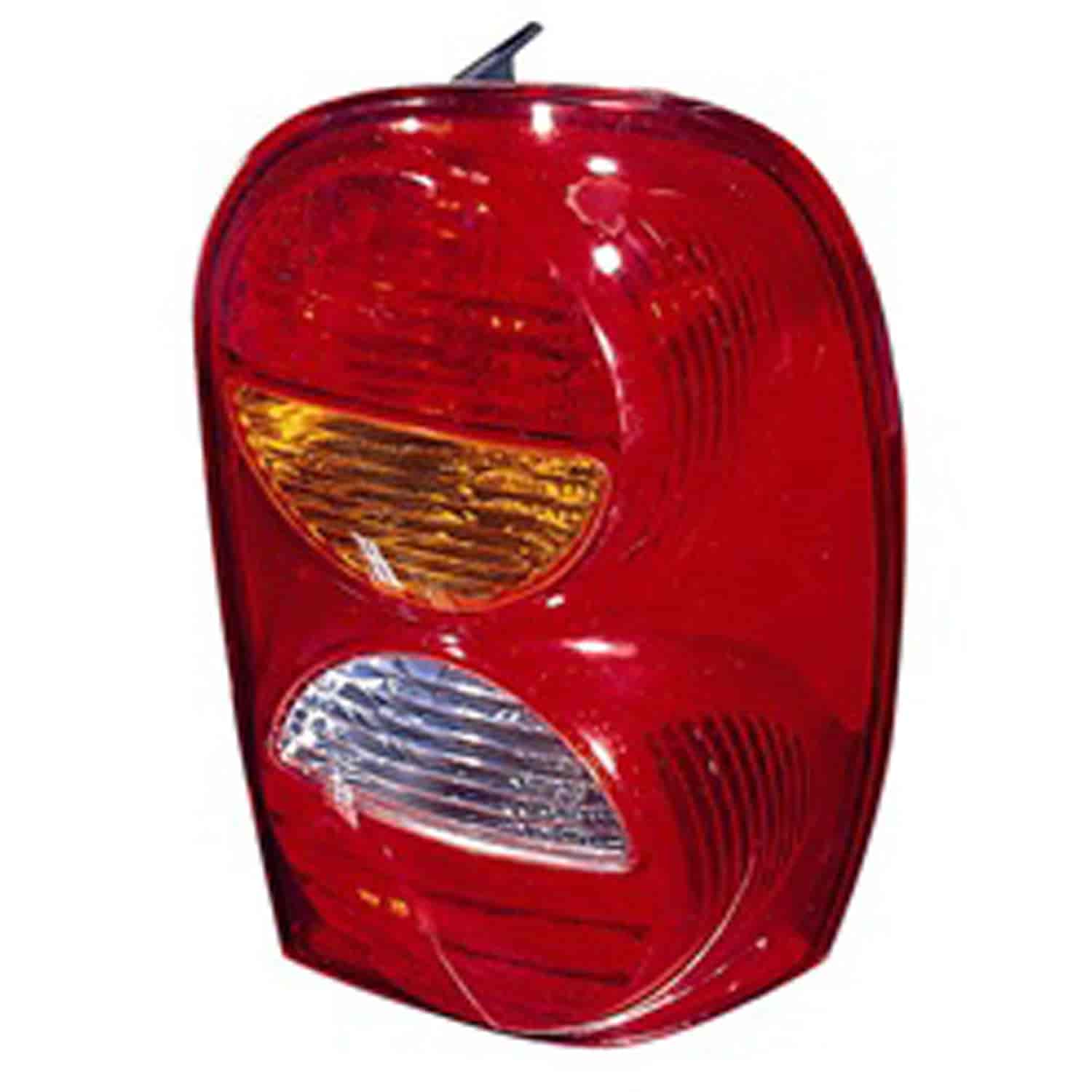 Replacement tail light assembly from Omix-ADA, Fits left side of 02-04 Jeep Liberty KJ