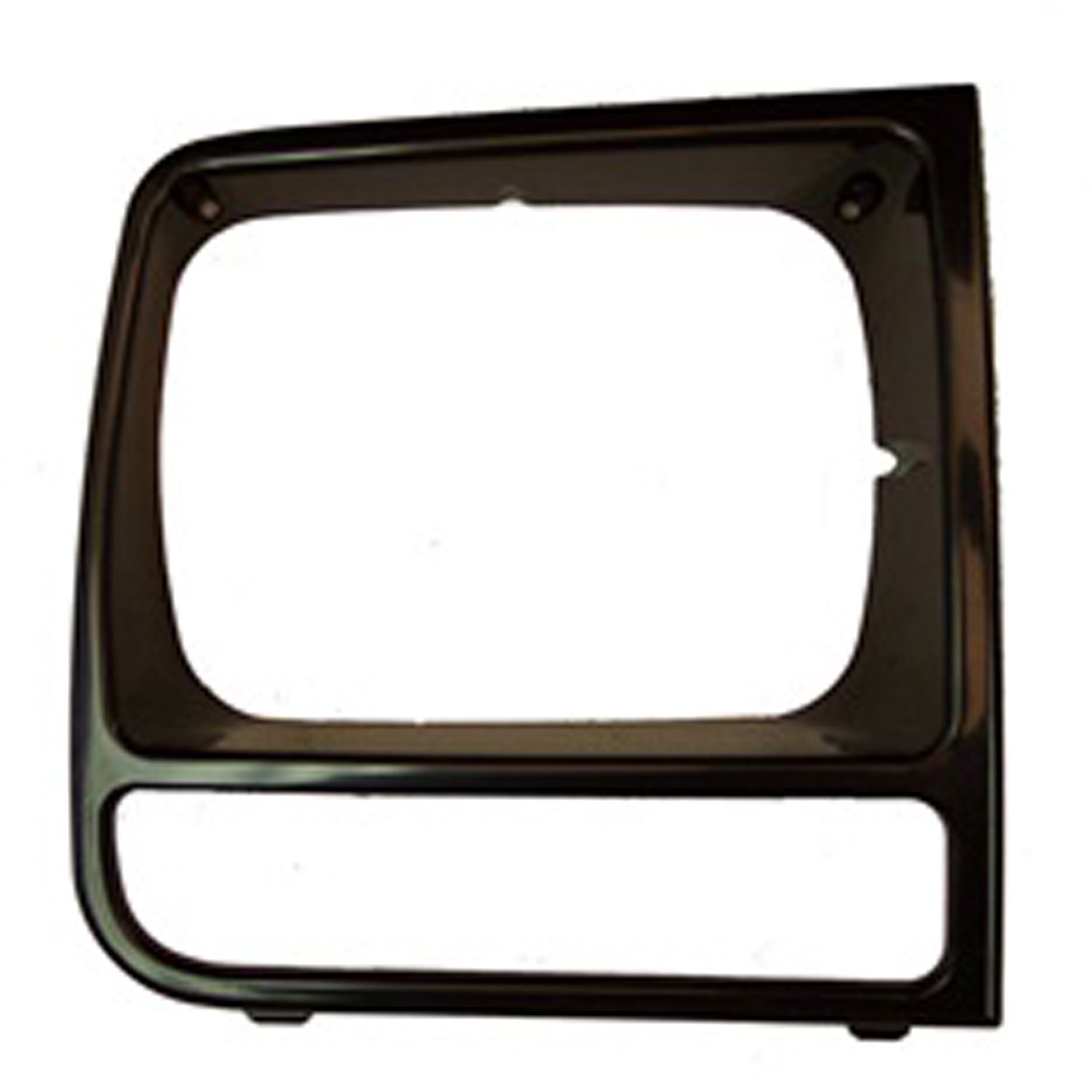 This black headlight bezel from Omix-ADA fits the right side on 97-01 Jeep Cherokee XJ.
