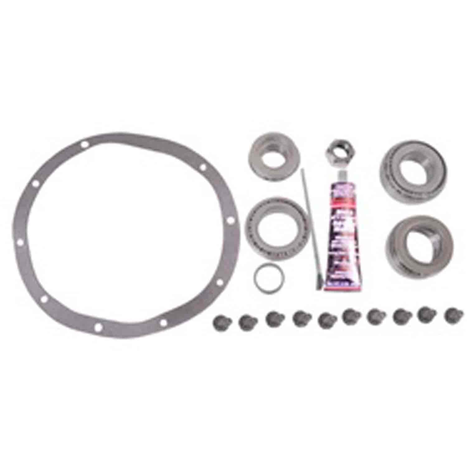This axle rebuild kit fits Chrysler 8.25 rear axles found in 91-01 Jeep Cherokee XJ .