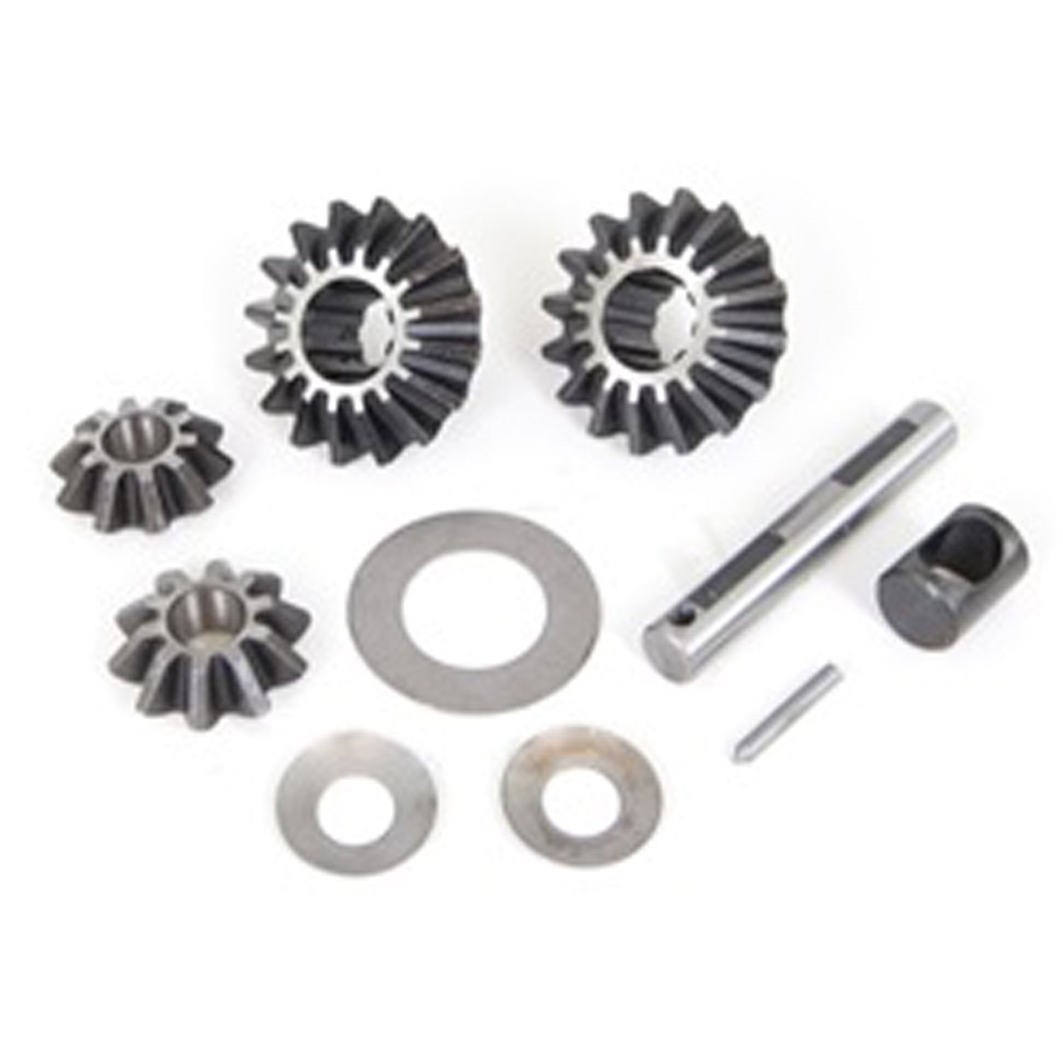 This rear Dana 44 spider gear kit fits the 10-spline tapered axle shafts used in 49-53 Willys CJ-3As