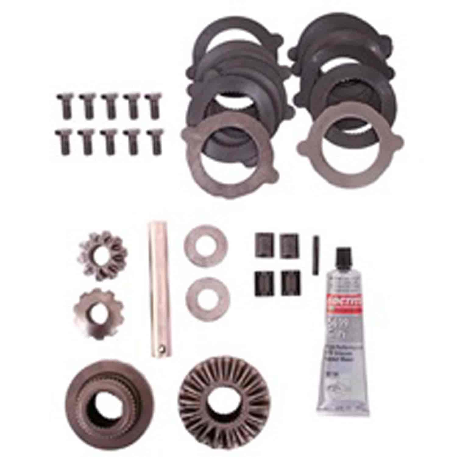 This spider gear kit from Omix-ADA fits 97-06 Jeep Wrangler TJ with Dana 44 Trac-Lok limited slip differentials.