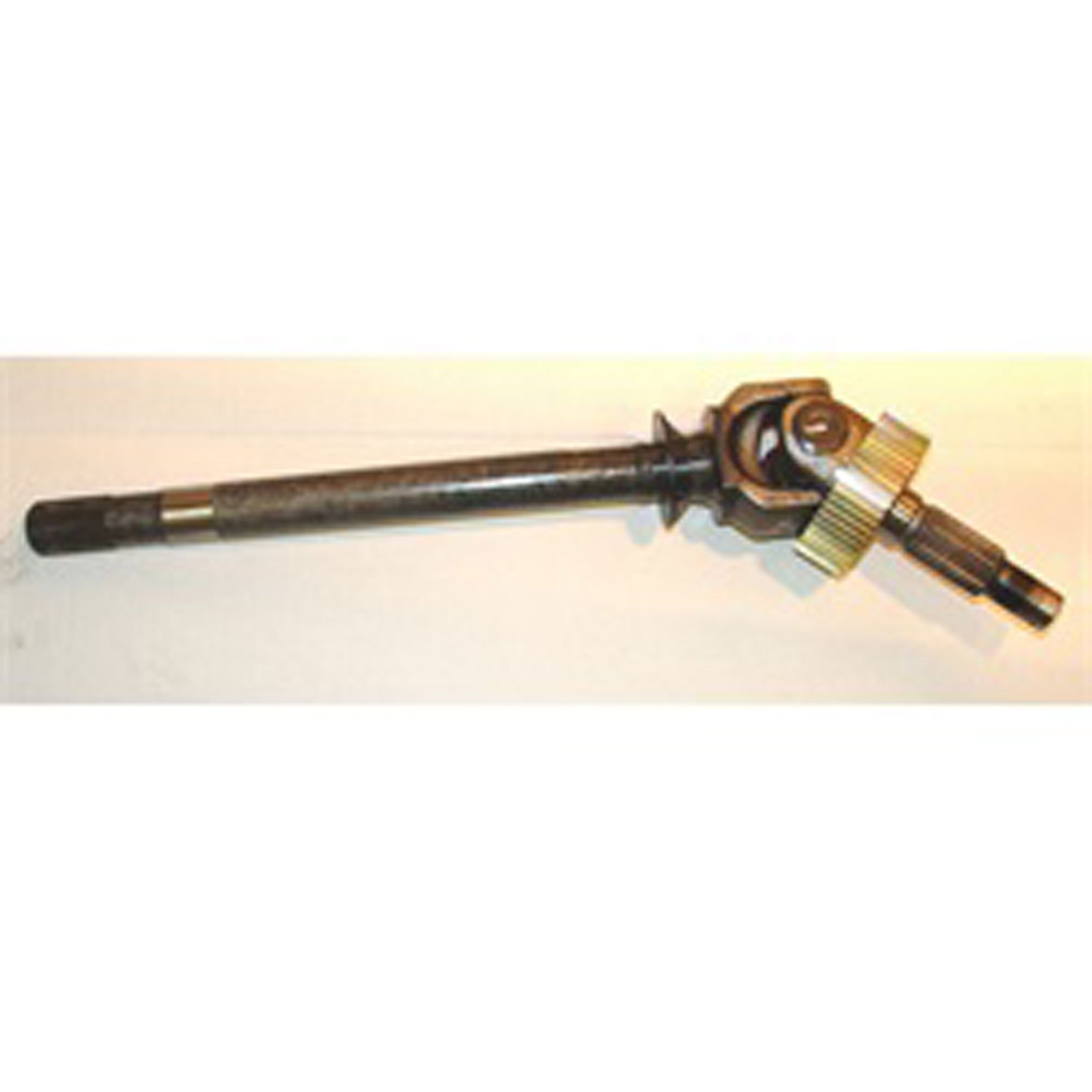 This front axle shaft assembly for Dana 30 from Omix-ADA fits the left side. The inner / outer axle