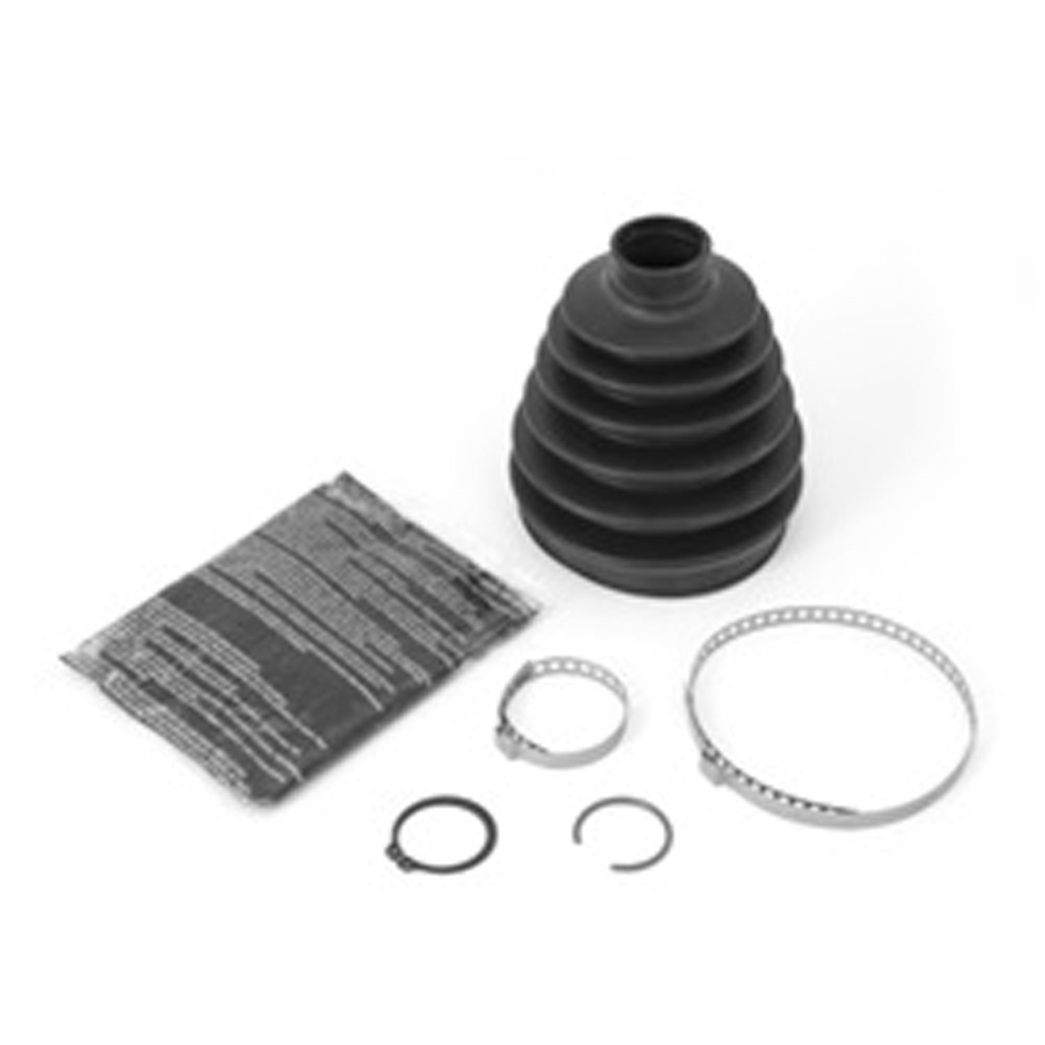 This front outer axle CV boot kit for Super Dana 30 from Omix-ADA fits the left or right side of 02-07 Jeep Liberty KJ .