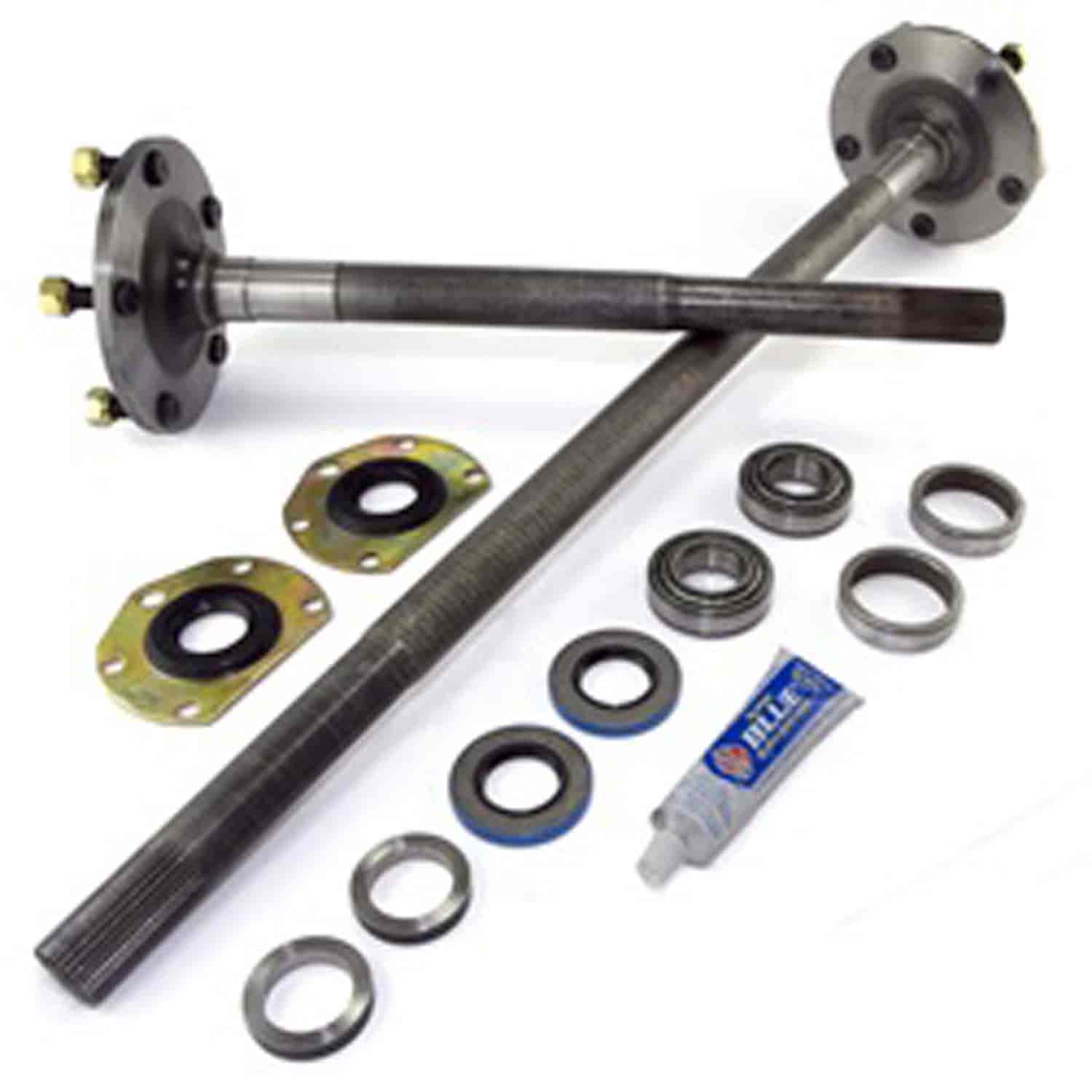 One Piece Axle Conversion Kit AMC20 Quadratrac Includes Axles Bearings Retainers Spacers Inner and O