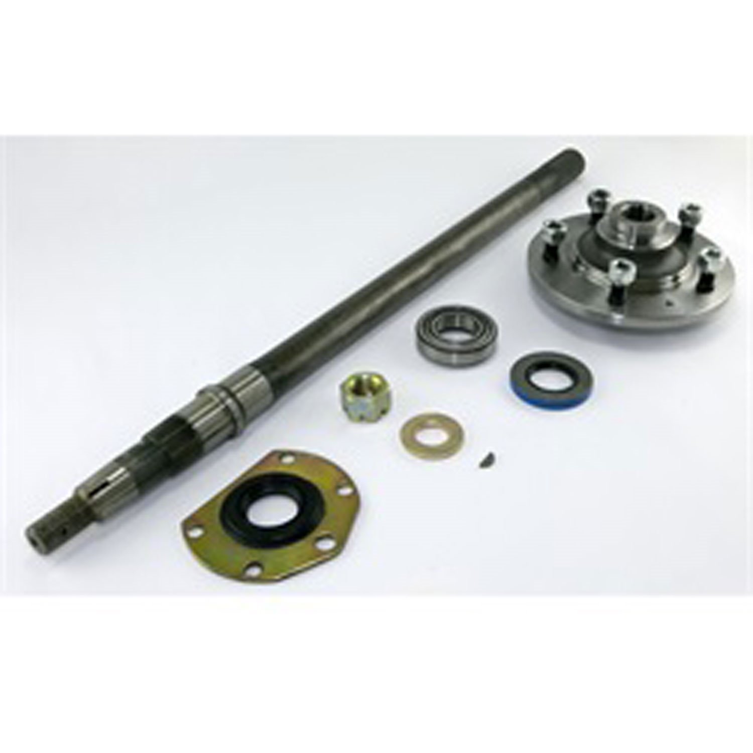 Axle Shaft Kit AMC20 Narrow LH 26.25 inch Includes Axle Hub Bearing Cup Inner Seal Outer Seal Nut Wa