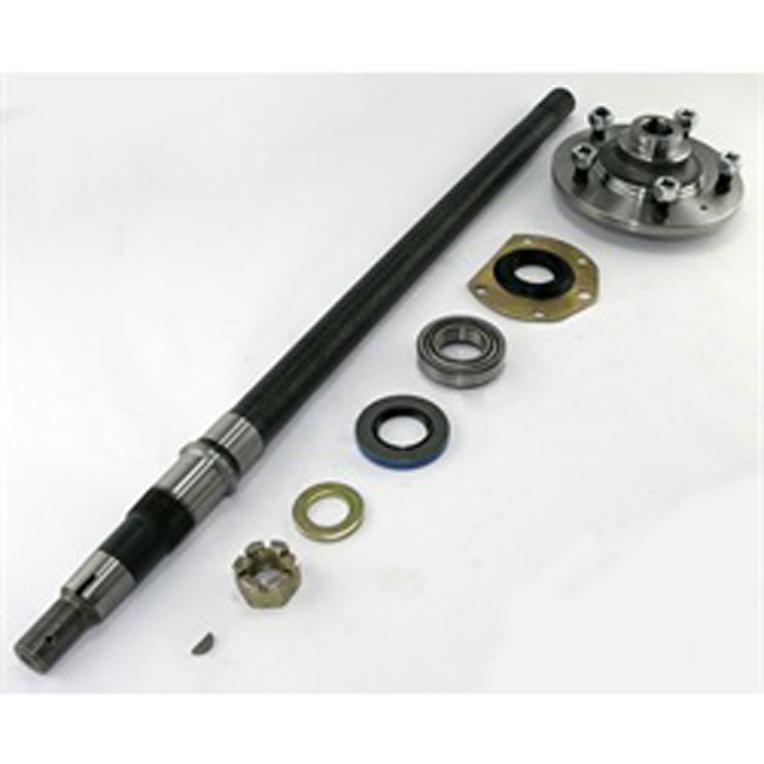 Axle Shaft Kit AMC20 Narrow Track RH 29.25 inch Includes Axle Hub Bearing Cup Inner/Outer Seal Nut W