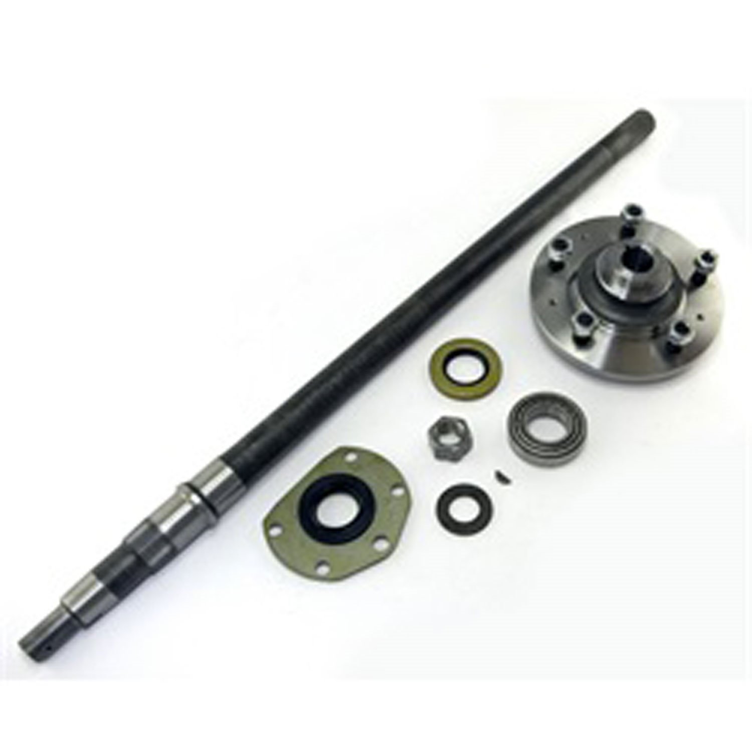 Axle Shaft AMC20 Wide Track RH 31.5 inch Includes Axle Hub Bearing Cup Inner/Outer Seal Nut Washer Key 82-86 CJ7 82-86 CJ8