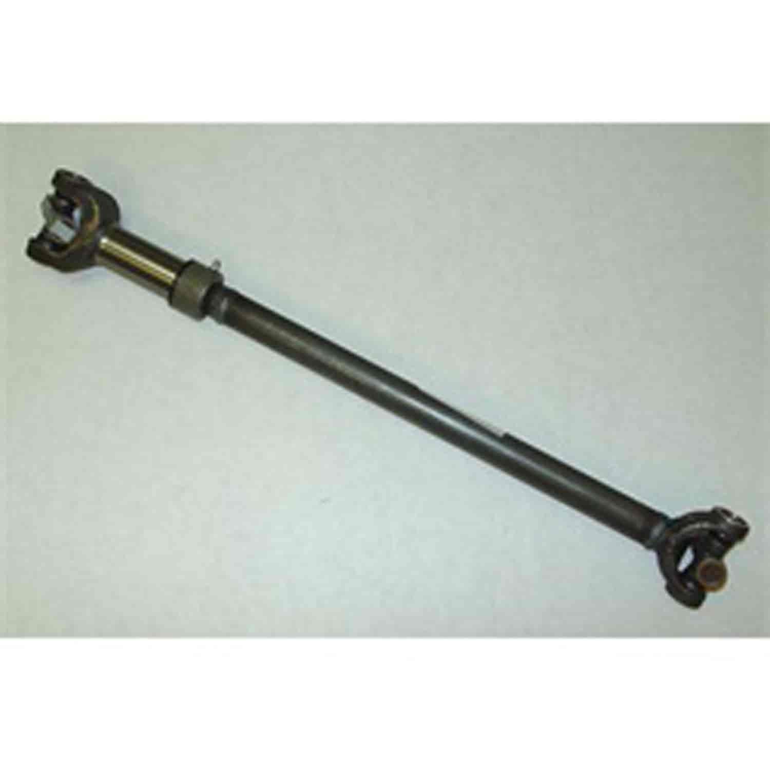Stock replacement front driveshaft from Omix-ADA, Fits 82-86 Jeep CJ5 and CJ7 with 4-cylinde