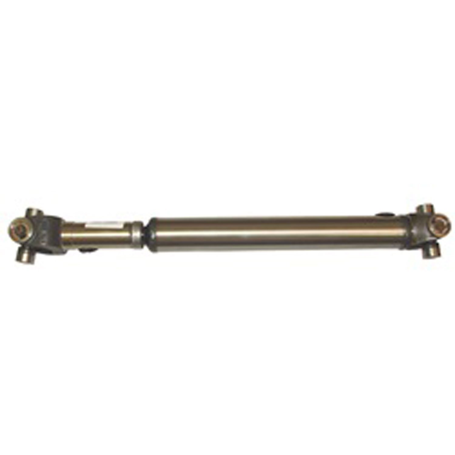 Stock replacement rear driveshaft from Omix-ADA, Fits 1980 Jeep CJ7 with a SR4 or T170 manual transmission.