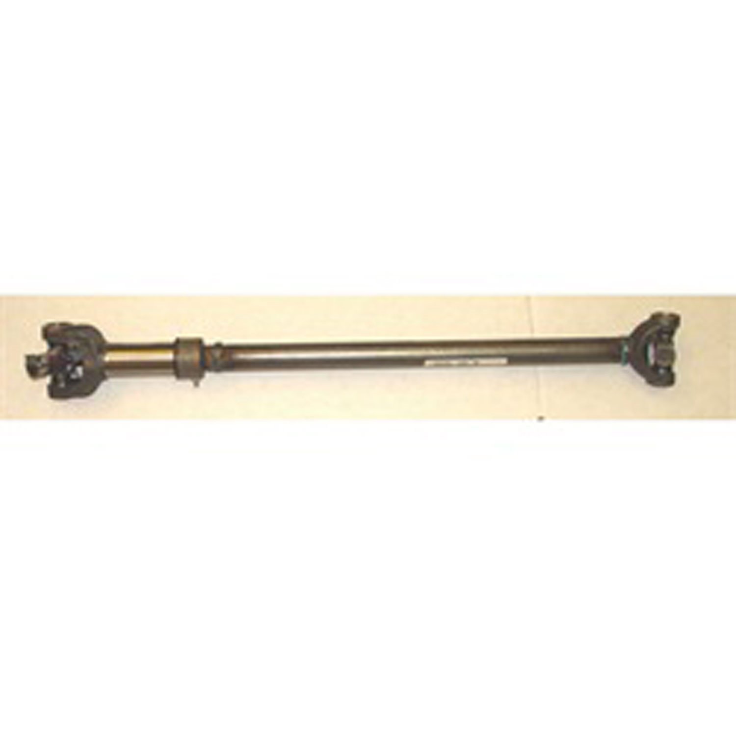 Stock replacement rear driveshaft from Omix-ADA, Fits 76-79 Jeep CJ5 with 6 or 8-cylinder engine