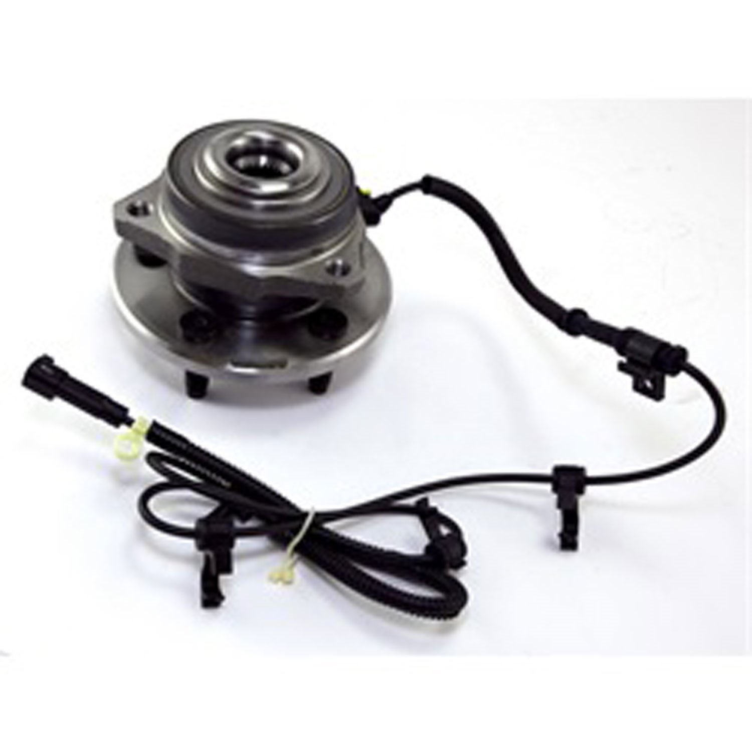 This front axle hub assembly from Omix-ADA fits 02-07 Jeep Liberty KJ with 4 wheel disc brakes and ABS right side only.
