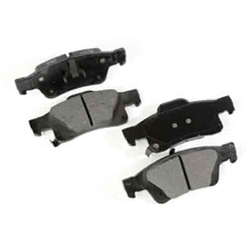 This 4 piece set of rear disc brake pads from Omix-ADA fit 11-13 Jeep Grand Cherokees.