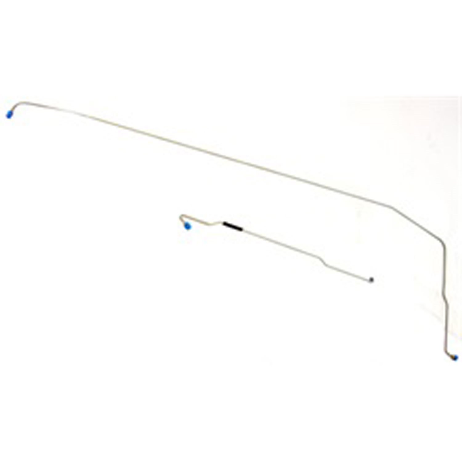 This frame brake line set from Omix-ADA fits 1956-1964 Jeep CJ-3Bs.