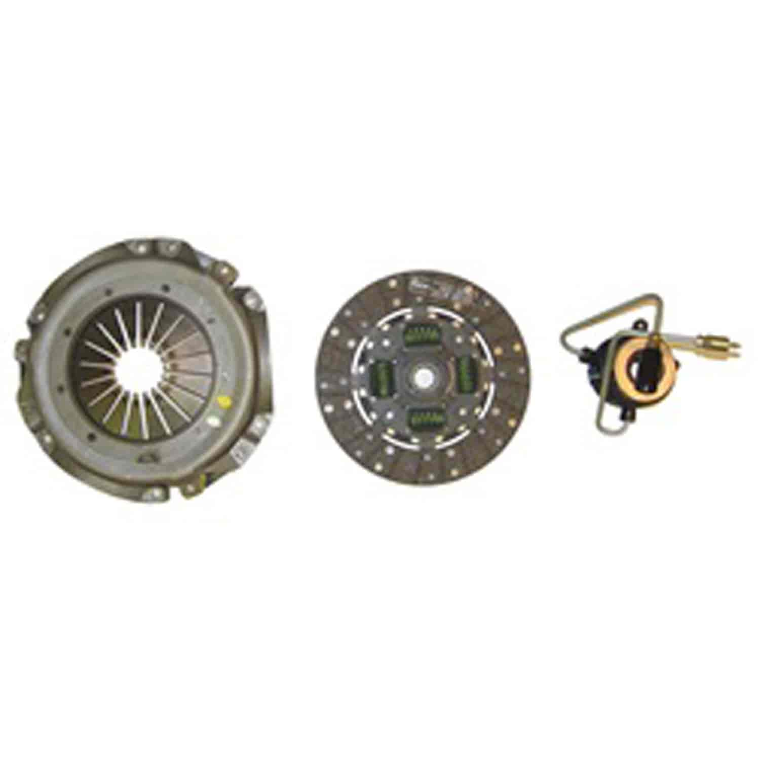 This regular clutch kit 87-90 Cherokee Comanche and Wrangler 2.5L. Regular clutch kit includes the p