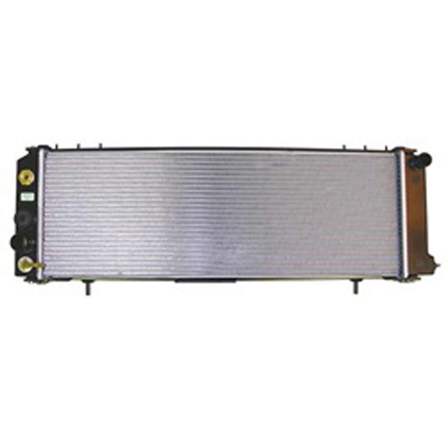 This 1 row radiator from Omix-ADA fits With or Without AC MT or AT 1987-1990 Cherokee 4.0L engine.