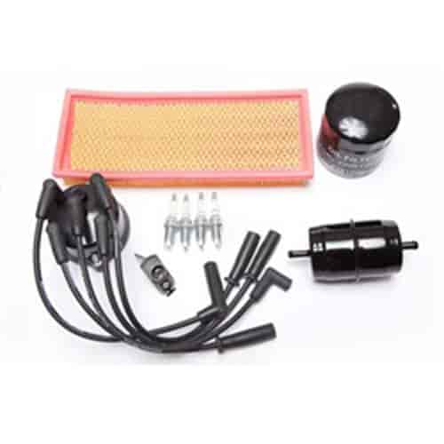 Tune Up Kit Wrangler YJ 91-93 2.5 Carb. Includes Oil Filter Air Filter Fuel Filter Ignition Wire Set
