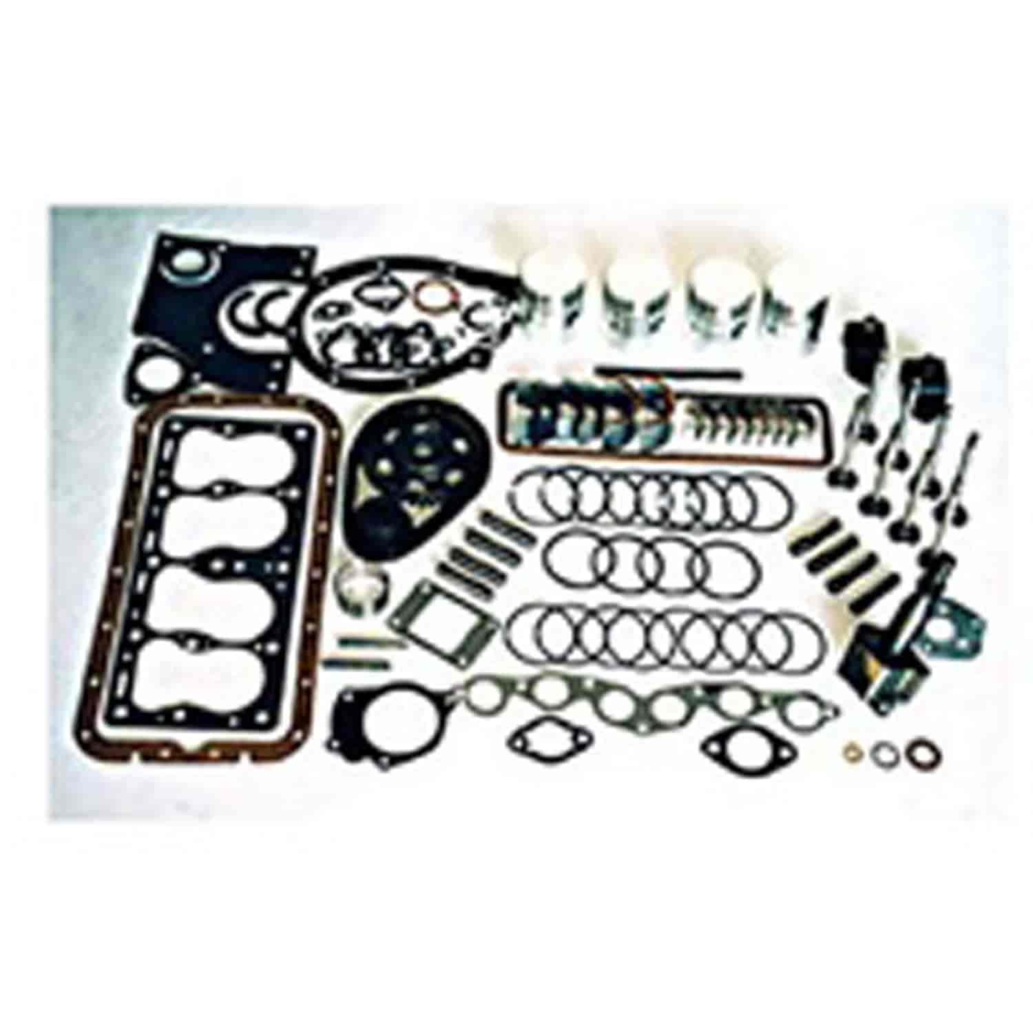 Engine Overhaul Kit 134 CI L-Head With Chain Driven Camshaft 1941-1945 MB 1941-1945 Ford GPW