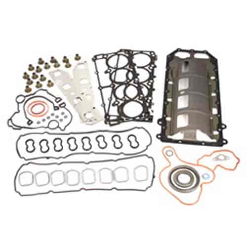 This engine gasket set from Omix-ADA includes the upper and lower gaskets for the 5.7L engine found in 2007 Jeep Grand Cherokee.
