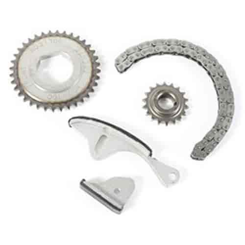 This timing belt kit from Omix-ADA fits the 2.4L engine in 03-05 Jeep Libertys and 03-06 Wranglers.