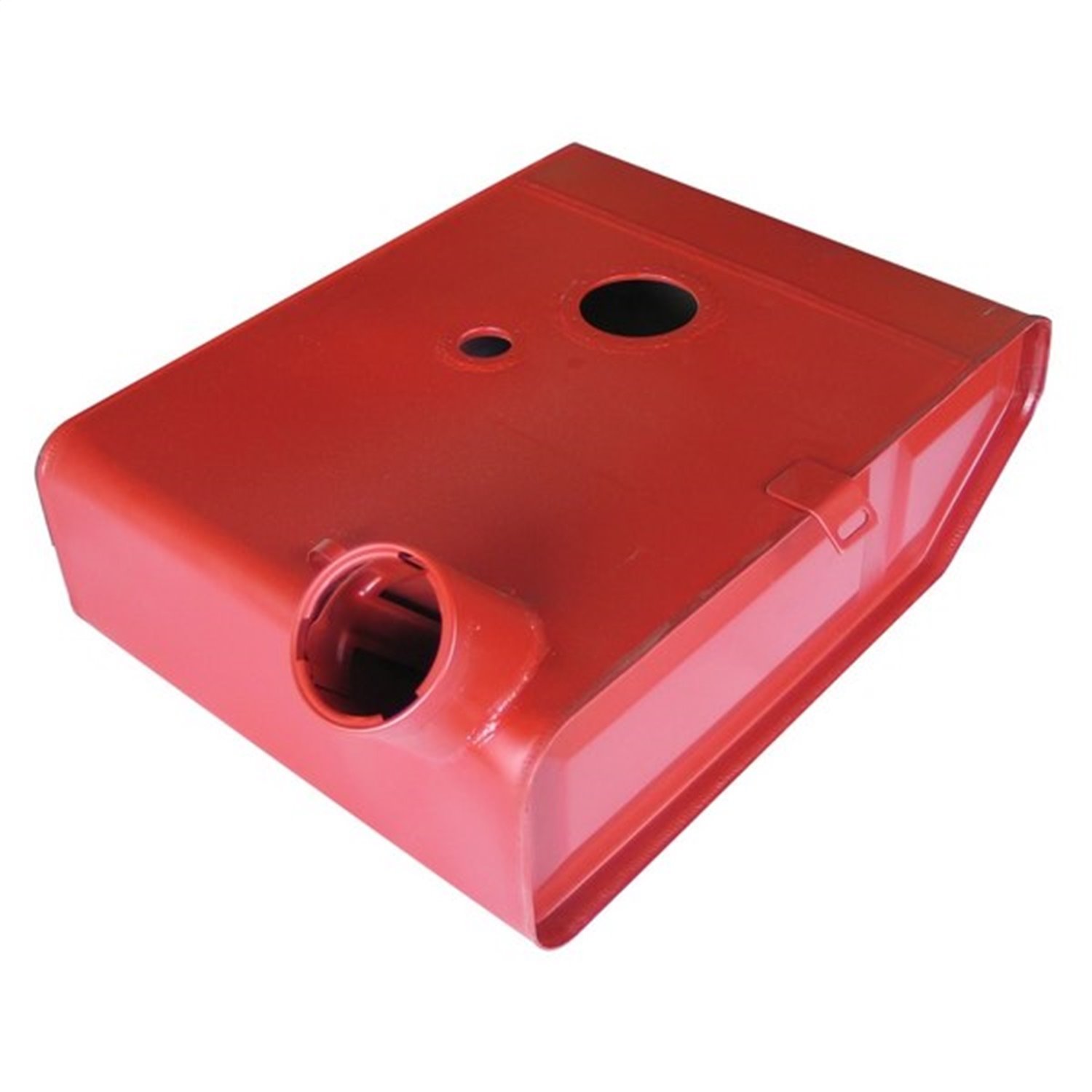 This metal replacement Gas/Fuel tank from Omix-ADA has the large filler neck and fits 43-45 Willys MBs and Ford GPWs.
