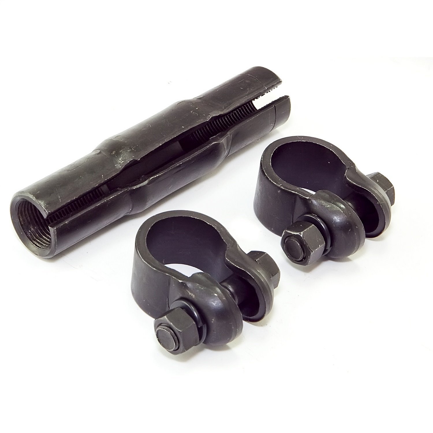 Replacement tie rod adjustment sleeve from Omix-ADA, Fits 84-90 Jeep Cherokee XJIncludes 2 clamps.