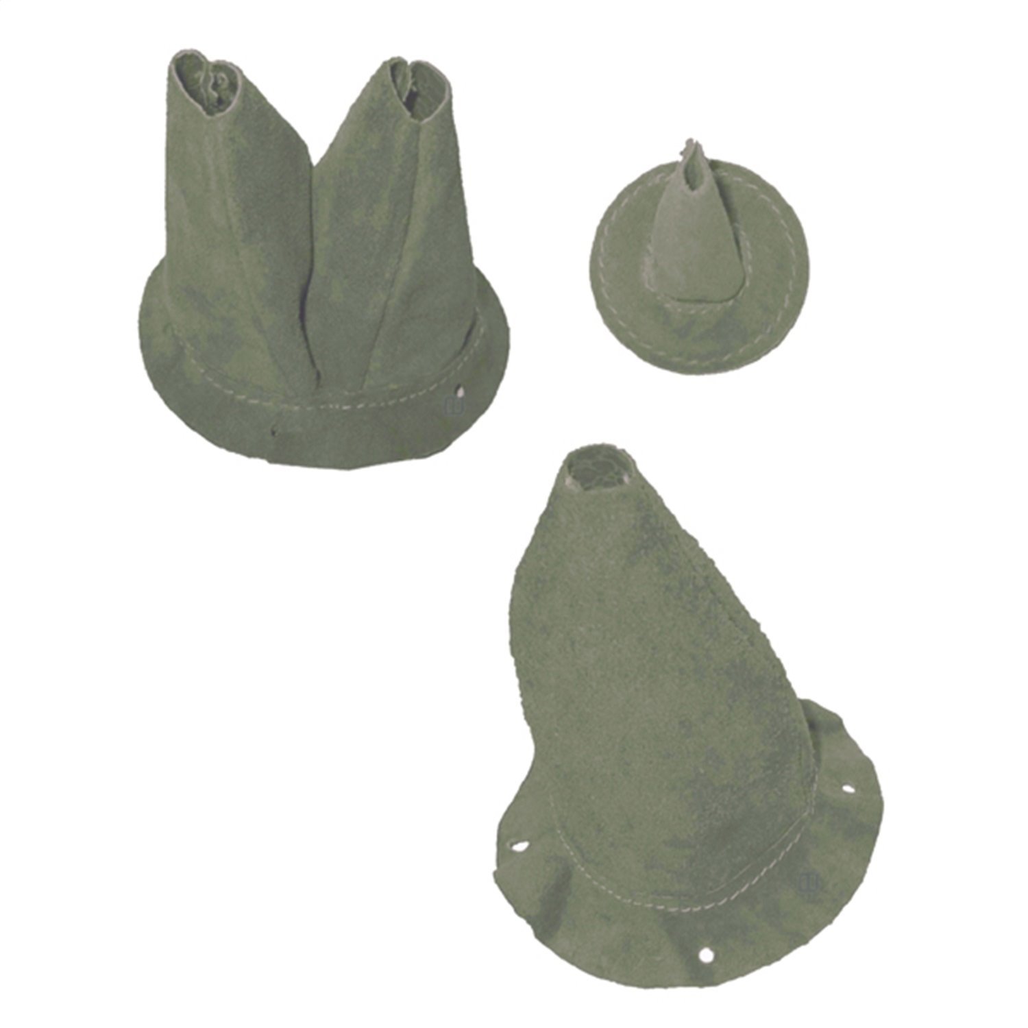 LEATHER BOOT KIT 3 pieceS 41-45 MB-GPW PEA GREEN COLOR 3 pieceS FOR TRANSMISSION TRANSFER CASE AND ACCELERATOR ROD COVER