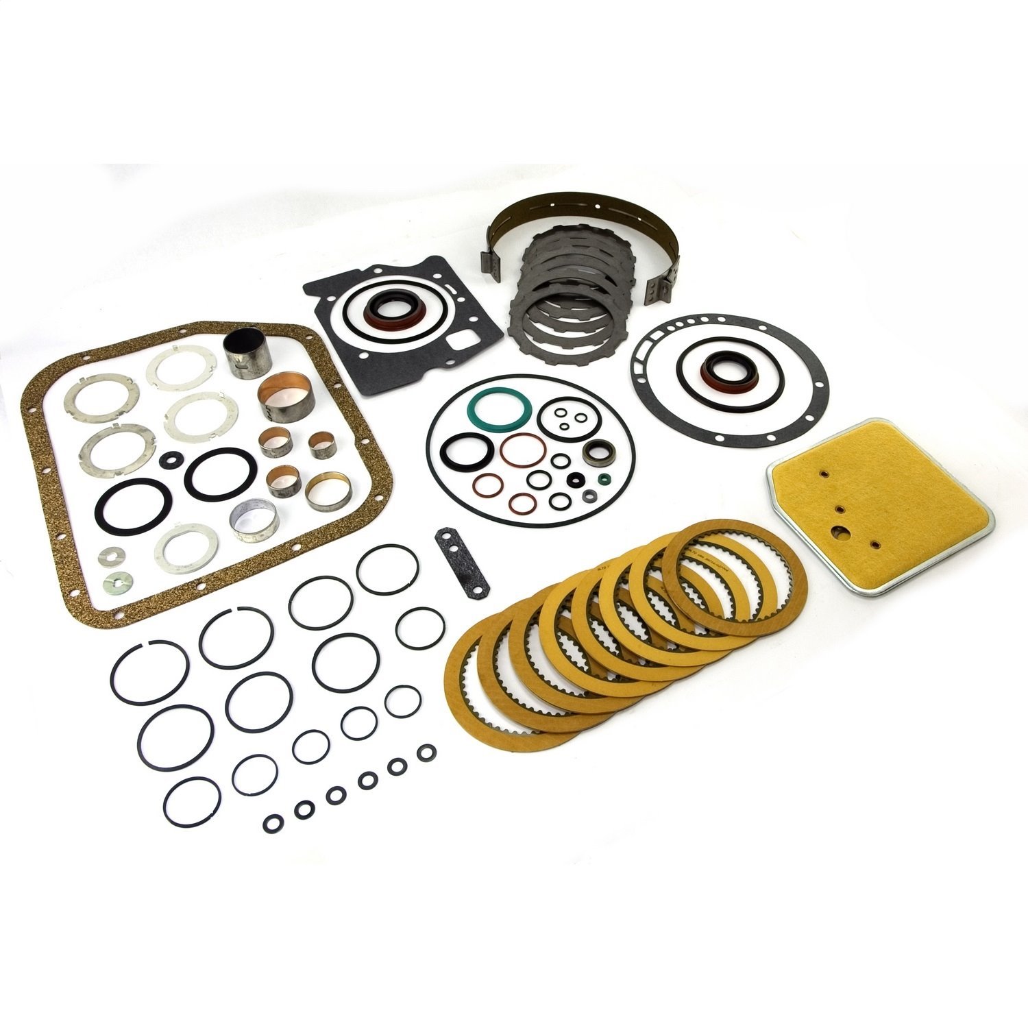 This automatic transmission rebuild kit from Omix-ADA fits 87-95 Jeep Wrangler YJ and 97-03 Jeep Wra
