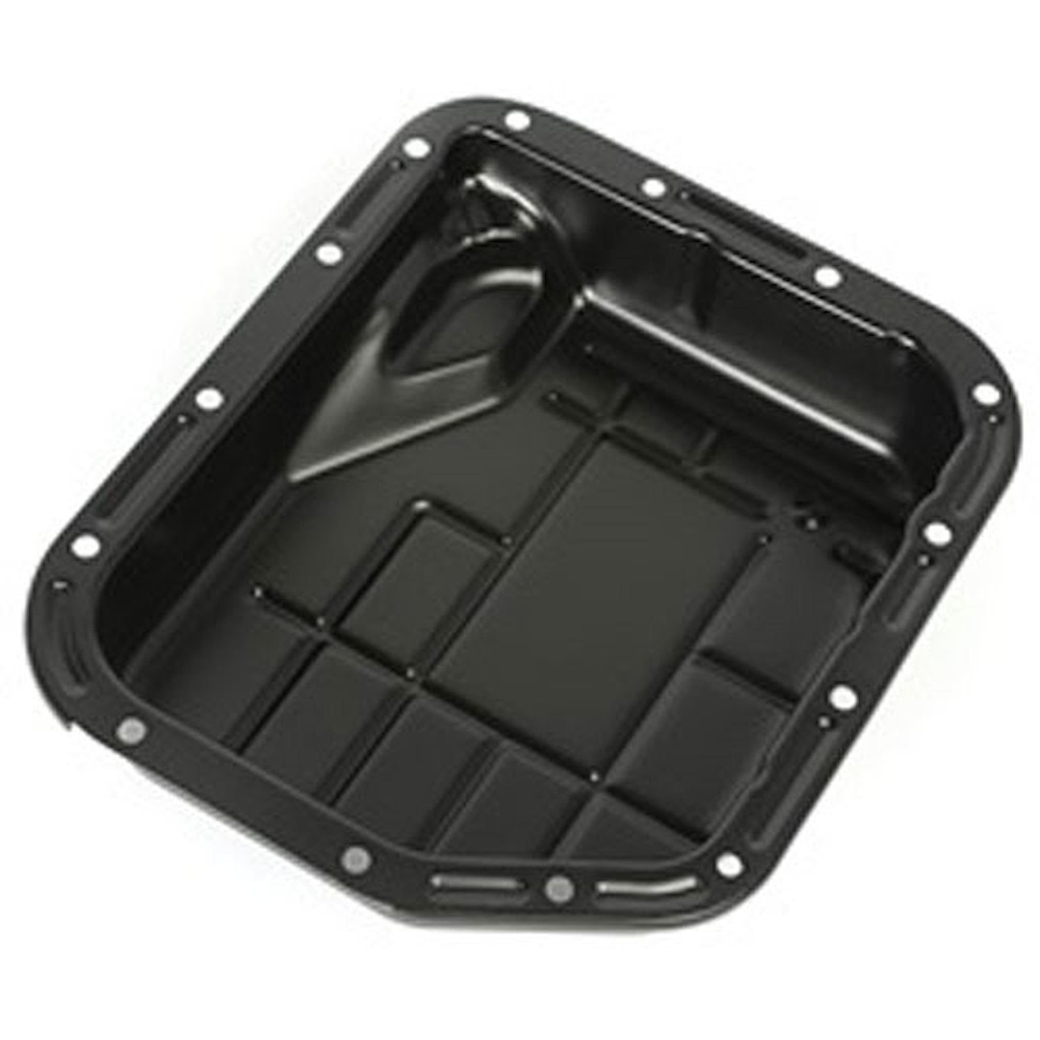 This transmission pan from Omix-ADA fits 42RE automatic transmissions found in 98-04 Jeep Grand Cherokees.