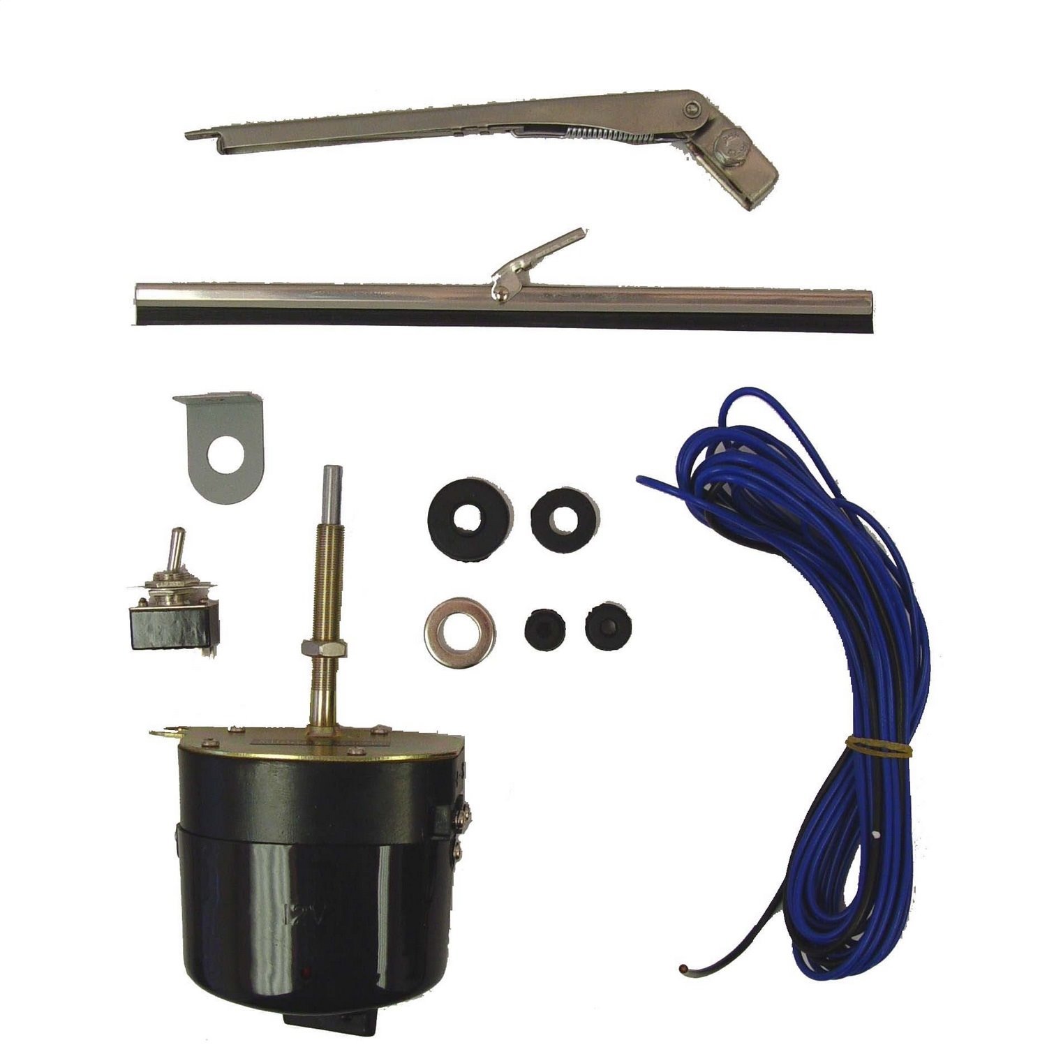 12-Volt Windshield Wiper Motor Conversion Kit 1941-1968 Ford/Willys and Jeep