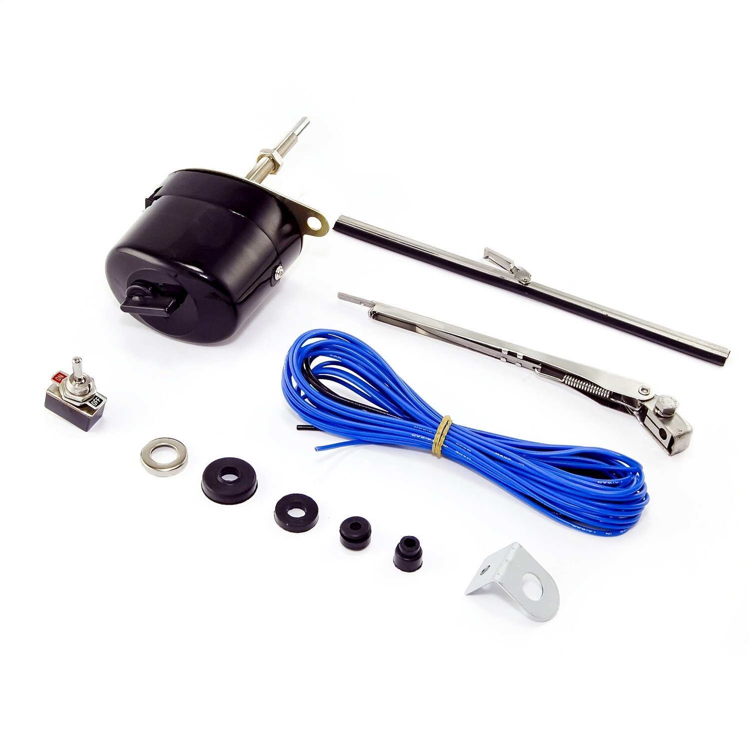 This 24-volt windshield wiper motor kit from Omix-ADA fits 50-52 Willys M38s and 52-57 M38-A1s.
