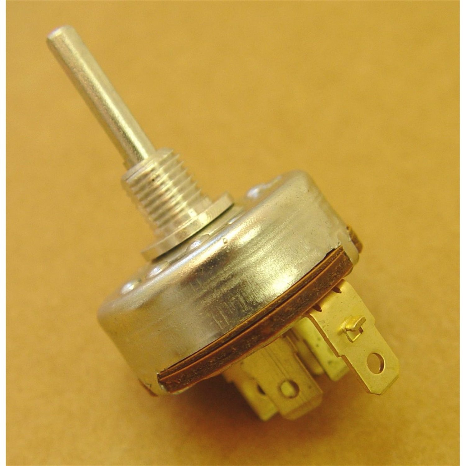 This windshield wiper switch from Omix-ADA fits 68-82 Jeep CJ models with a 3-wire motor.