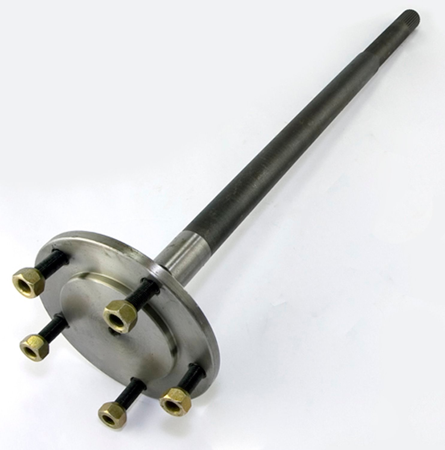 This 1 piece rear AMC20 axle shaft from Omix-ADA fits 82-86 Jeep CJ models. The axle shaft is 28.44 inches long. Right side.