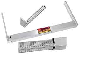 Deluxe Aluminum Stagger Gauge w/Roller Roller On One End Makes Measurements Easier