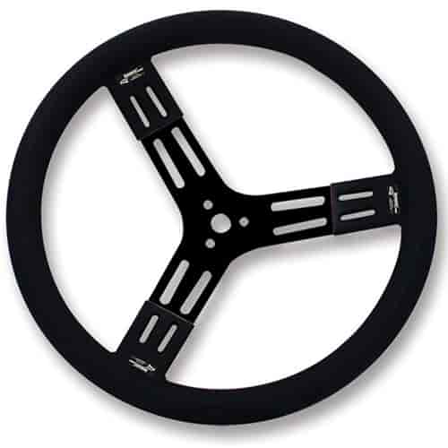 15" Steel Steering Wheel Black