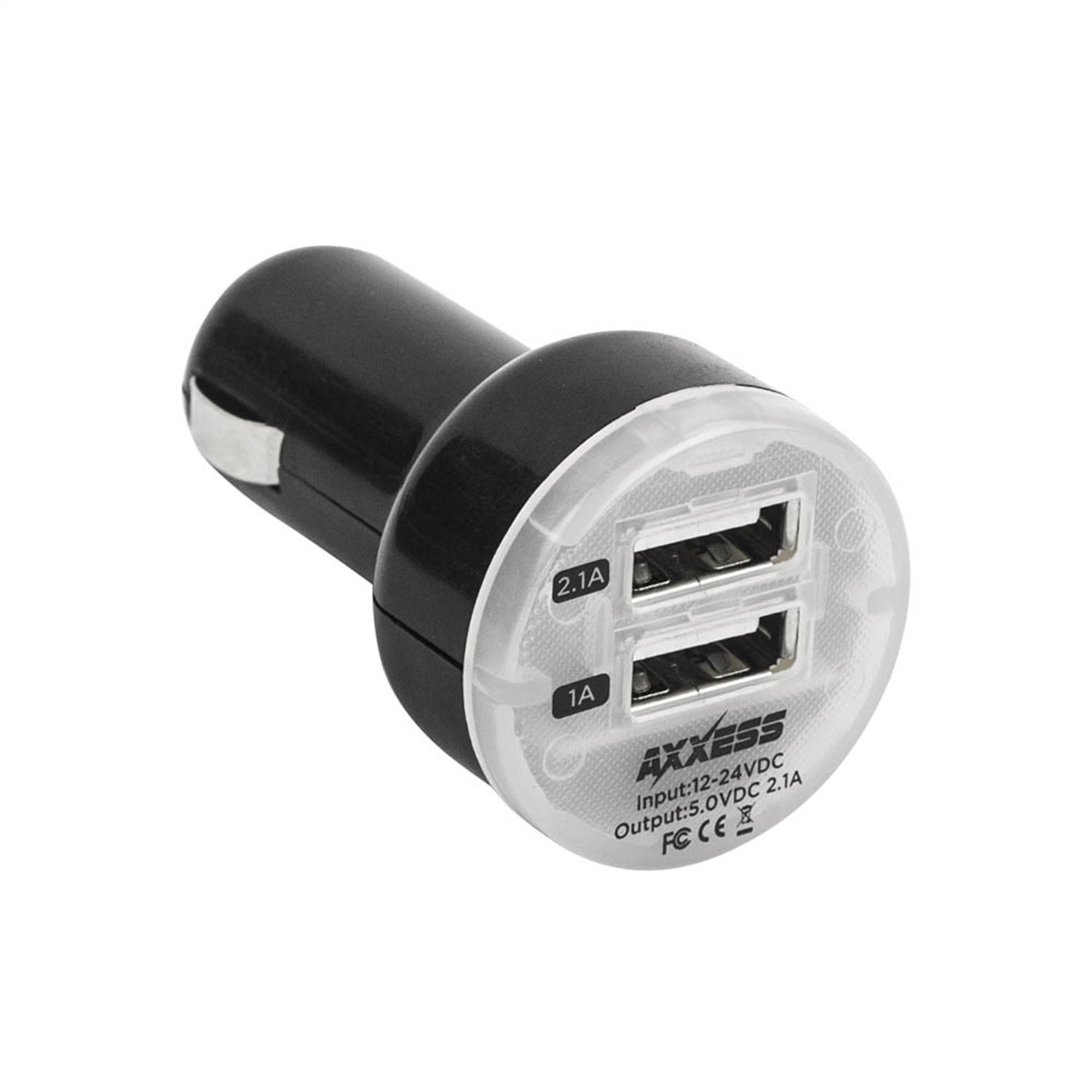 AXCLA-2USB Dual USB Compact Device Charger, 2.1 AMP
